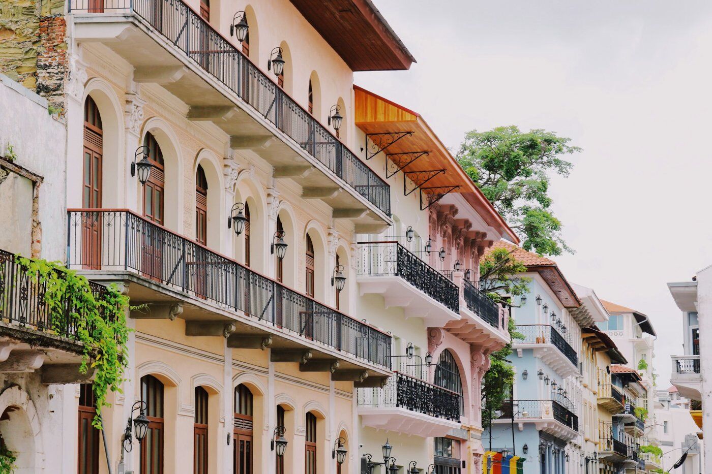 Balcones coloniales del Casco Viejo de Panamá